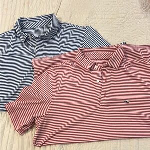 Vineyard Vines Striped Polo Shirts (Lot 2)